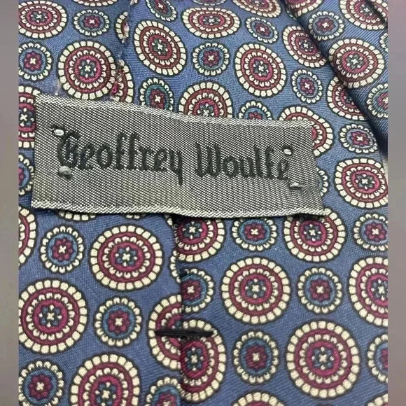 Geoffrey Woulfe English Print 100% tie - Picture 5 of 6